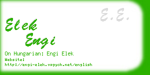 elek engi business card